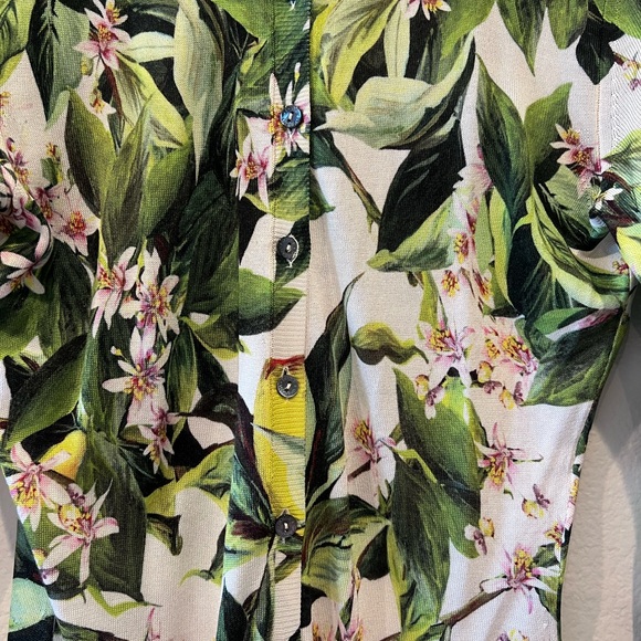 Dolce & Gabbana Silk Cardigan Set with Tank - Picture 8 of 9